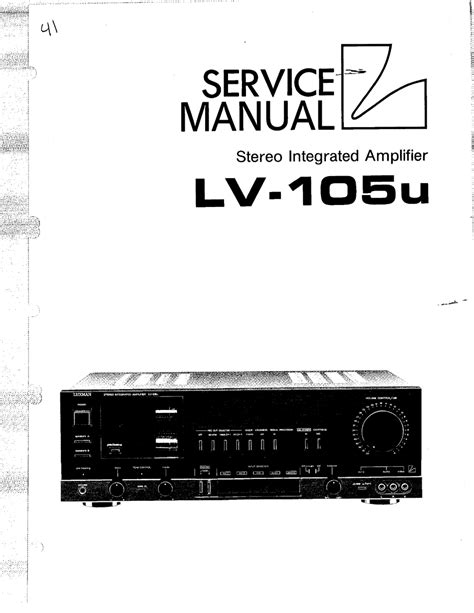 lv 105u luxman|luxman Lv 105u manual.